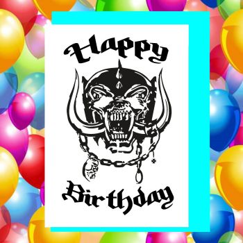 Motorhead Lemmy Birthday Card