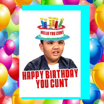 Harvey Price Cunt Birthday Card
