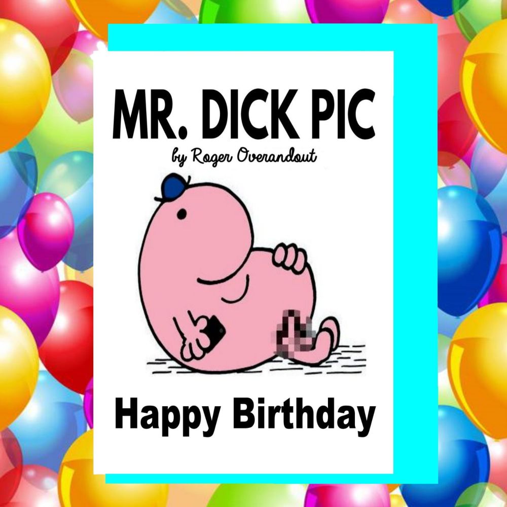 Mr Men Dick Pic Birthday Card