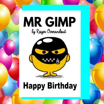 Mr Men Gimp Birthday Card