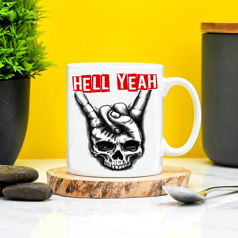 Heavy Metal Rock Devil Horns Mug