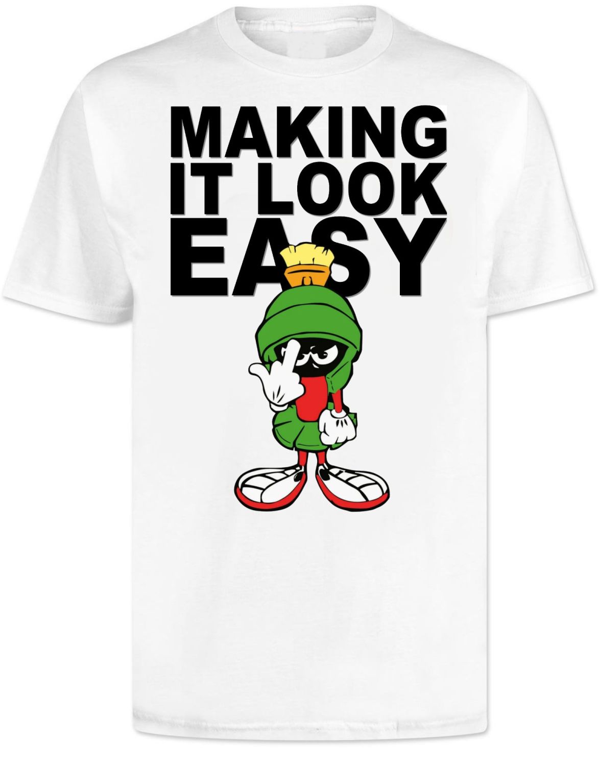 Marvin The Martian Middle Finger T Shirt