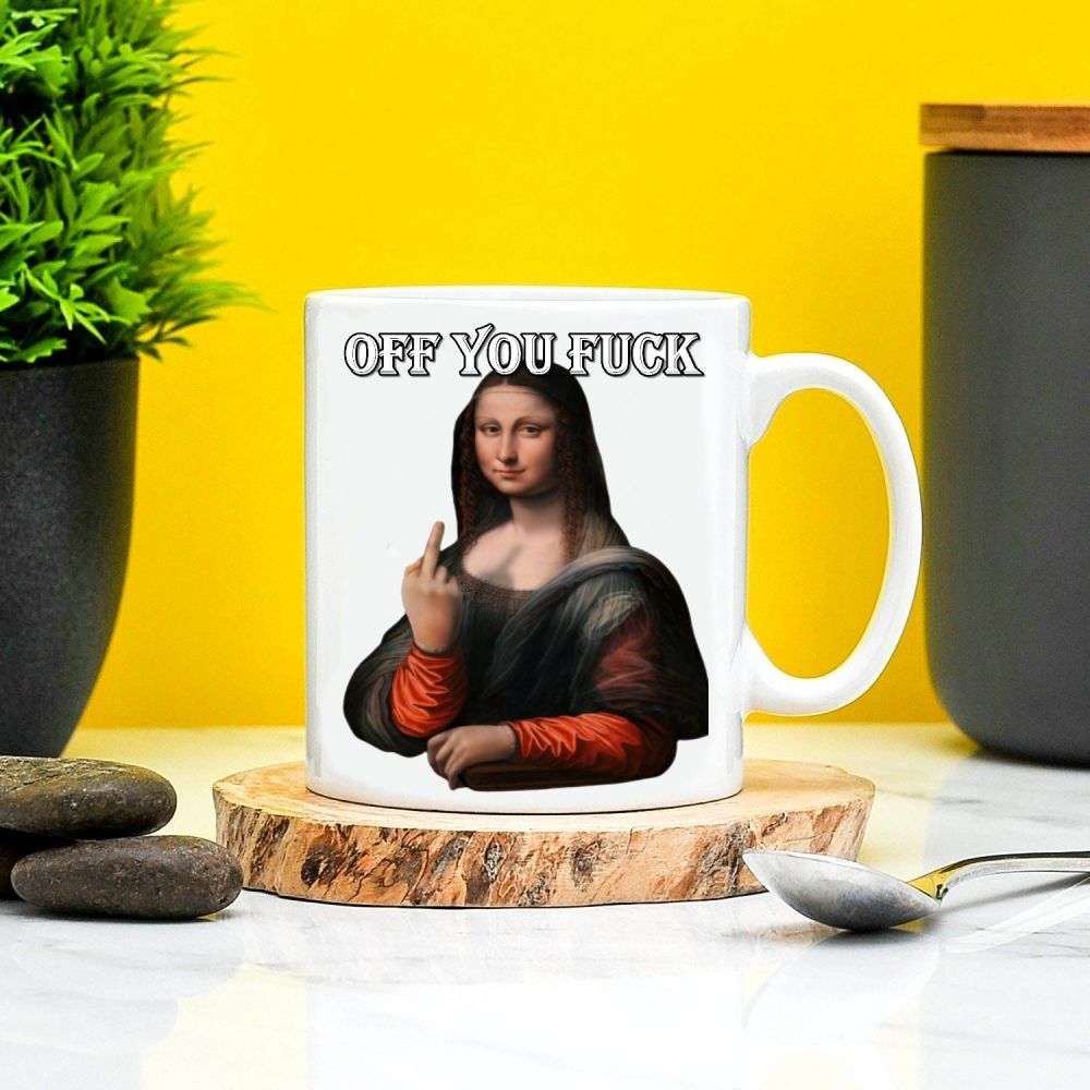 Mona  Lisa  Middle Finger Mug