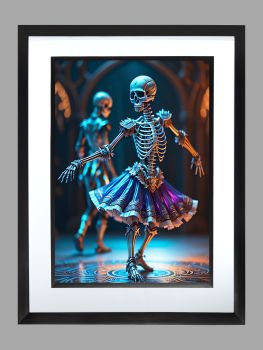 Dancing Skeleton Poster