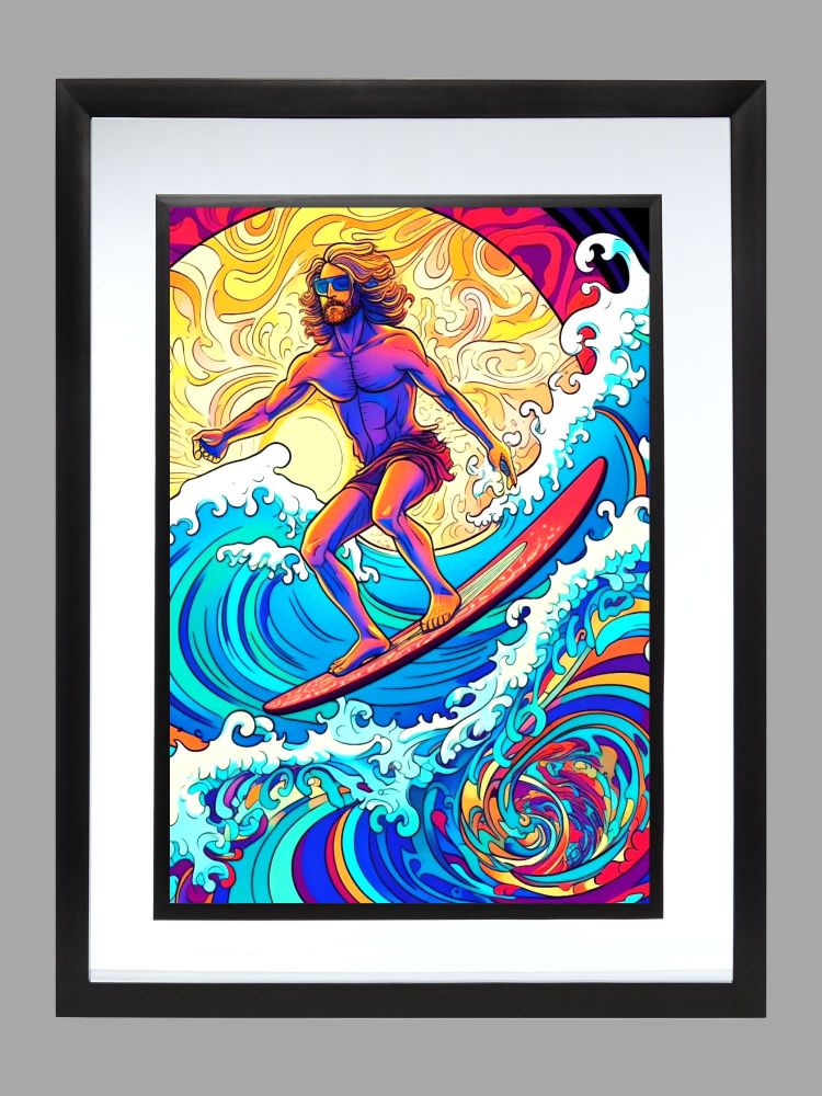 Surfing Poster Print