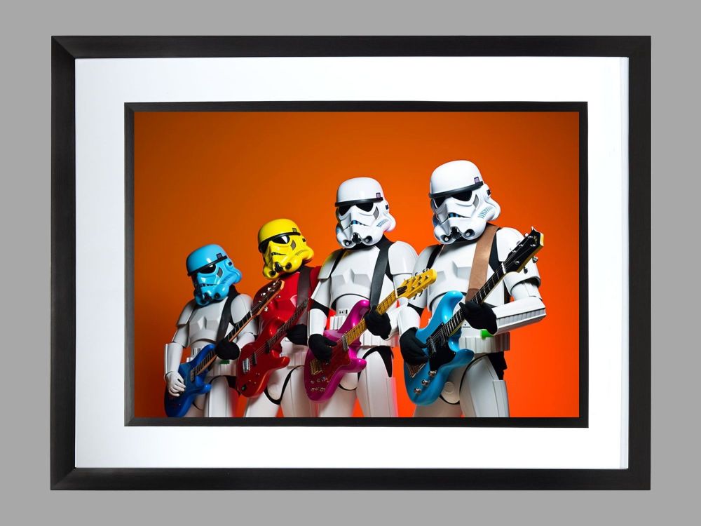Stormtrooper Guitars Poster Print