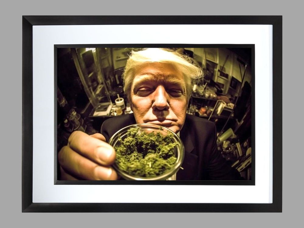 Donald Trump Weed Poster Print
