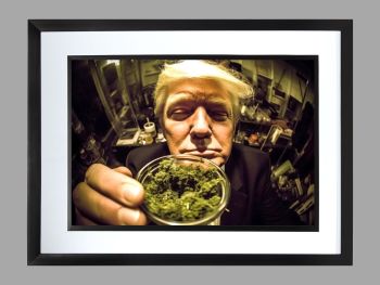 Donald Trump Weed Poster