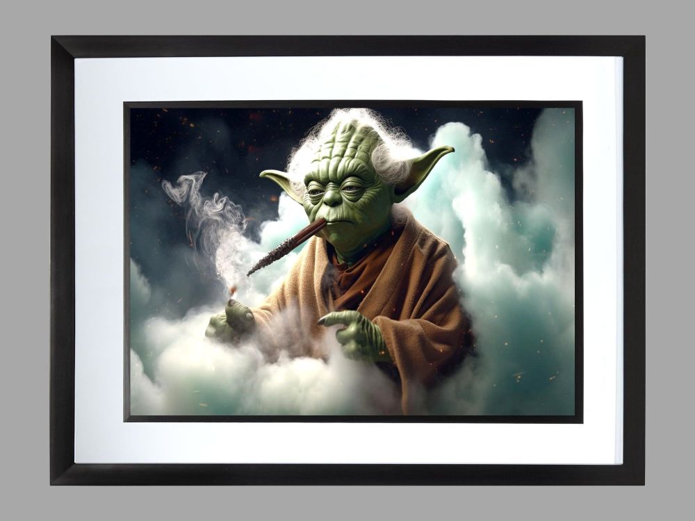 Yoda Stoner Poster Print
