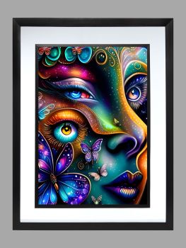 Abstract Face Poster