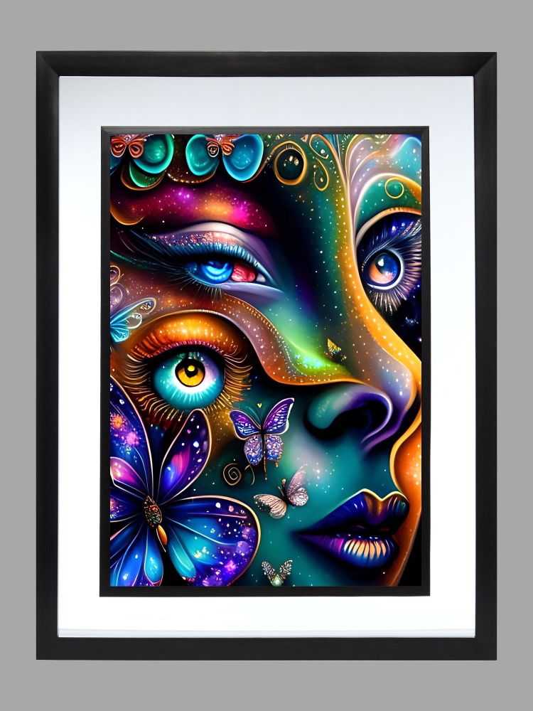 Abstract Face Poster Print