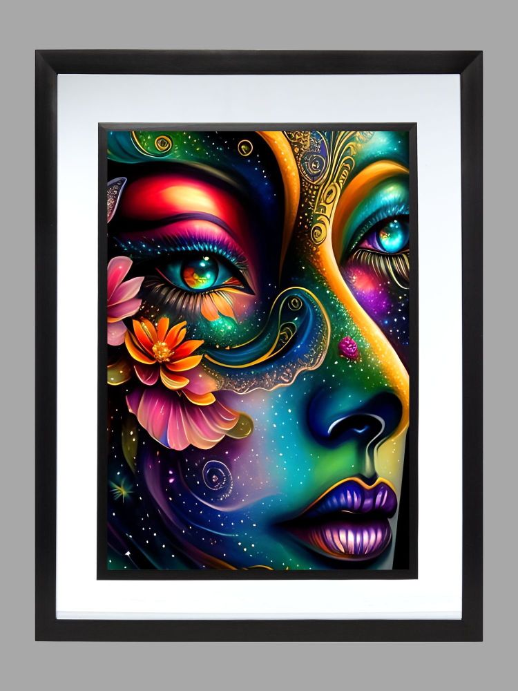 Abstract Face Poster Print