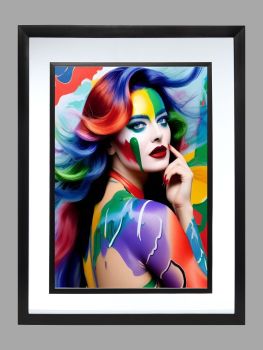 Abstract Lady Poster