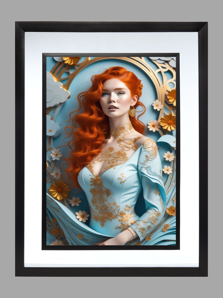 Red Haired Girl Poster Print
