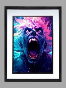 Screaming Face Poster