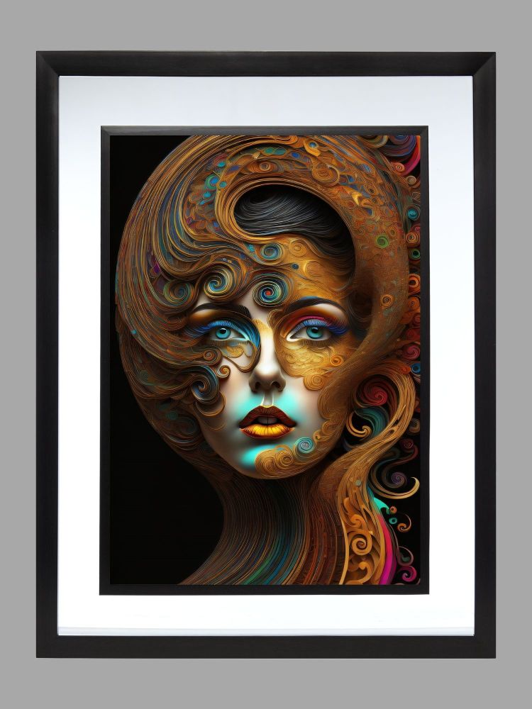 Abstract Woman Poster Print