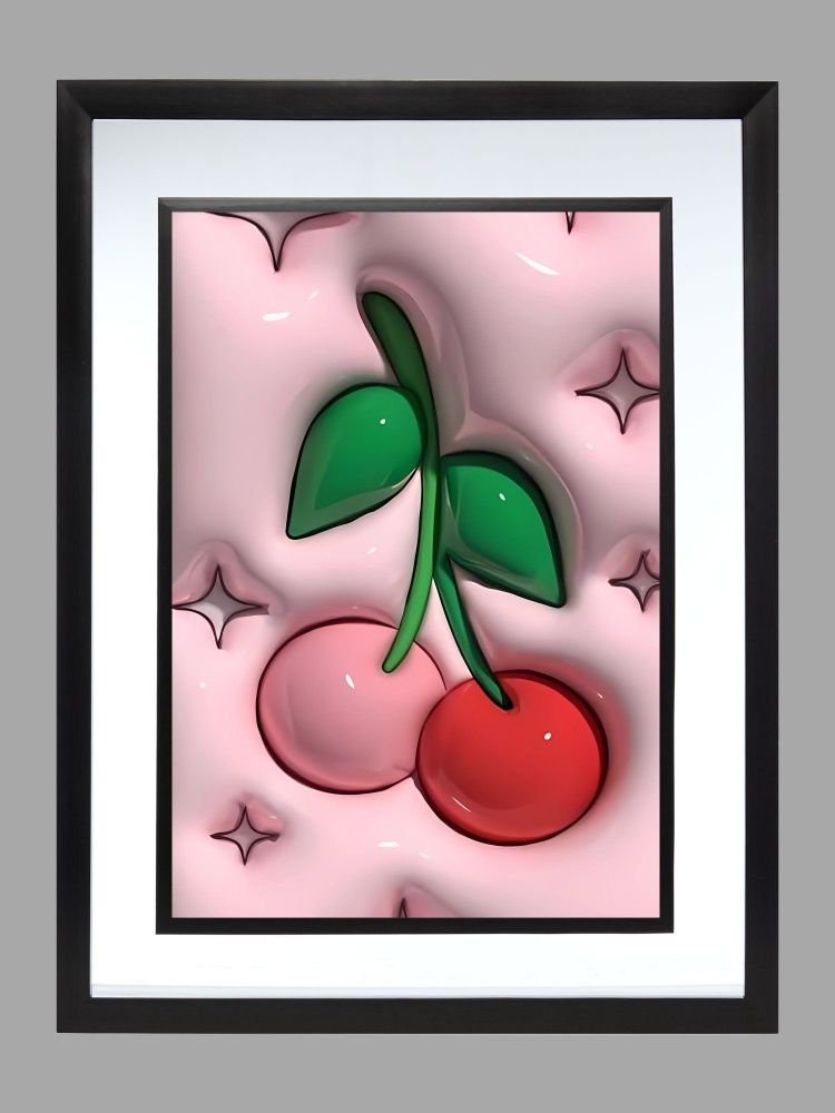 Marshmallow Cherries Poster Pint