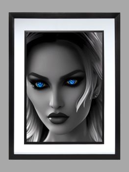 Blue Eyed Lady Poster