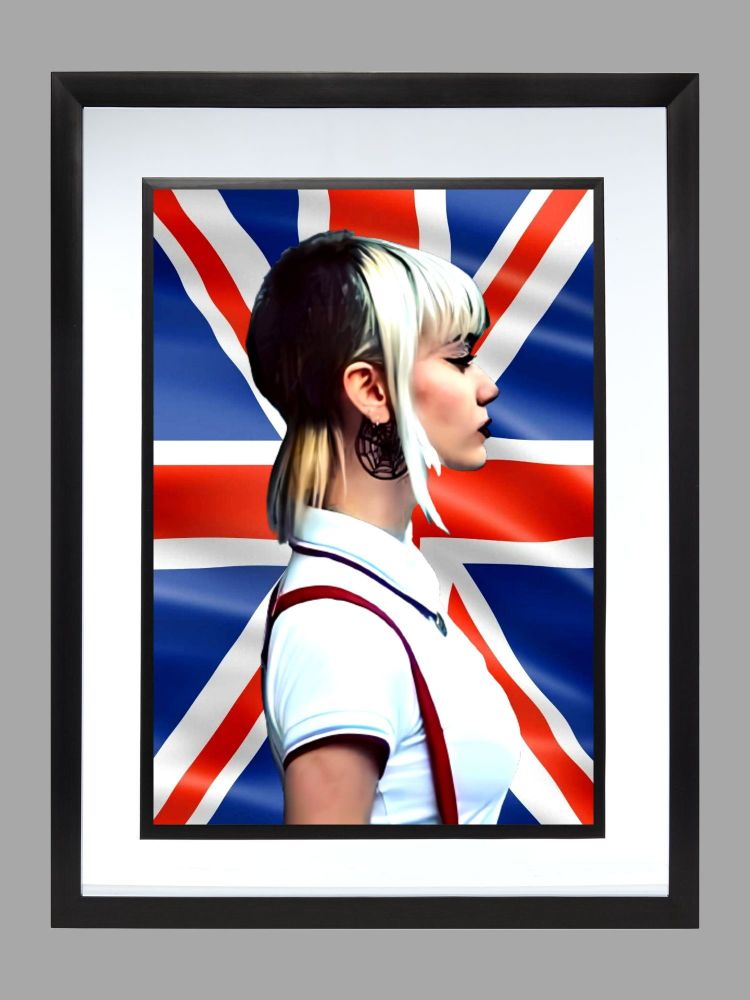 Skinhead Girl Poster Print