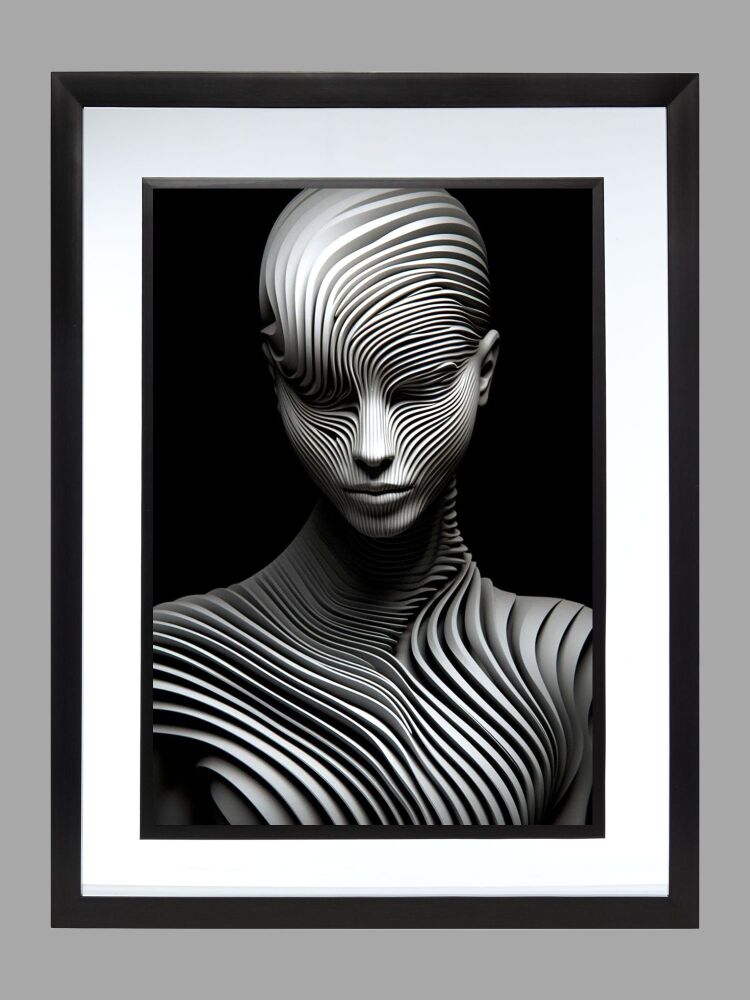 Abstract Lady Poster Print