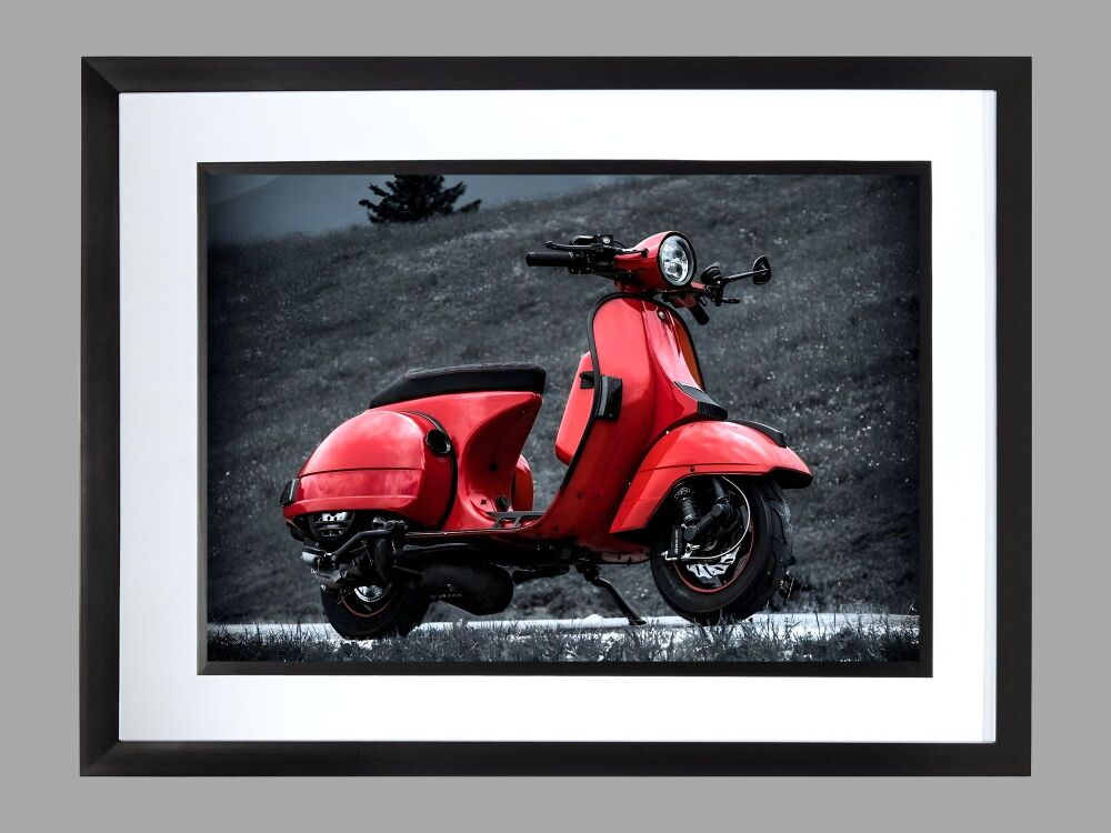 Vespa Scooter Poster Print