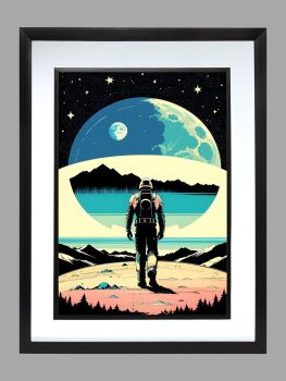 50's Style Space Poster