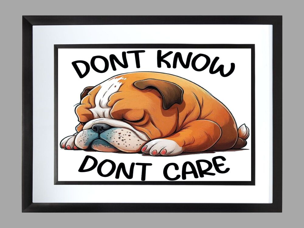 Bulldog Poster Print