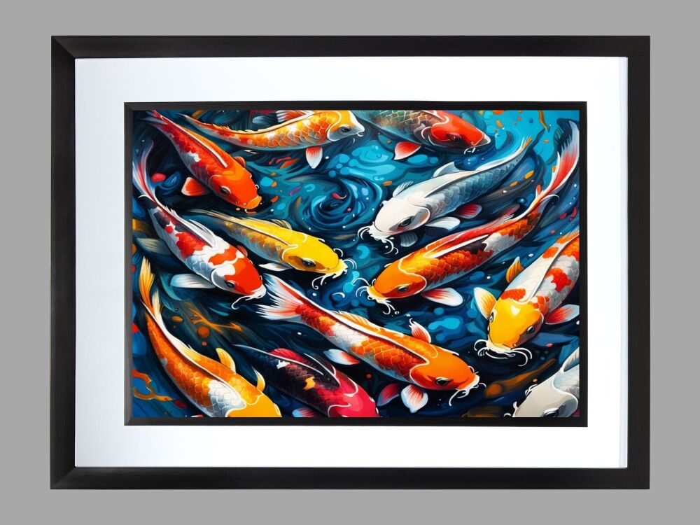 Koi Carp Fish Poster Print