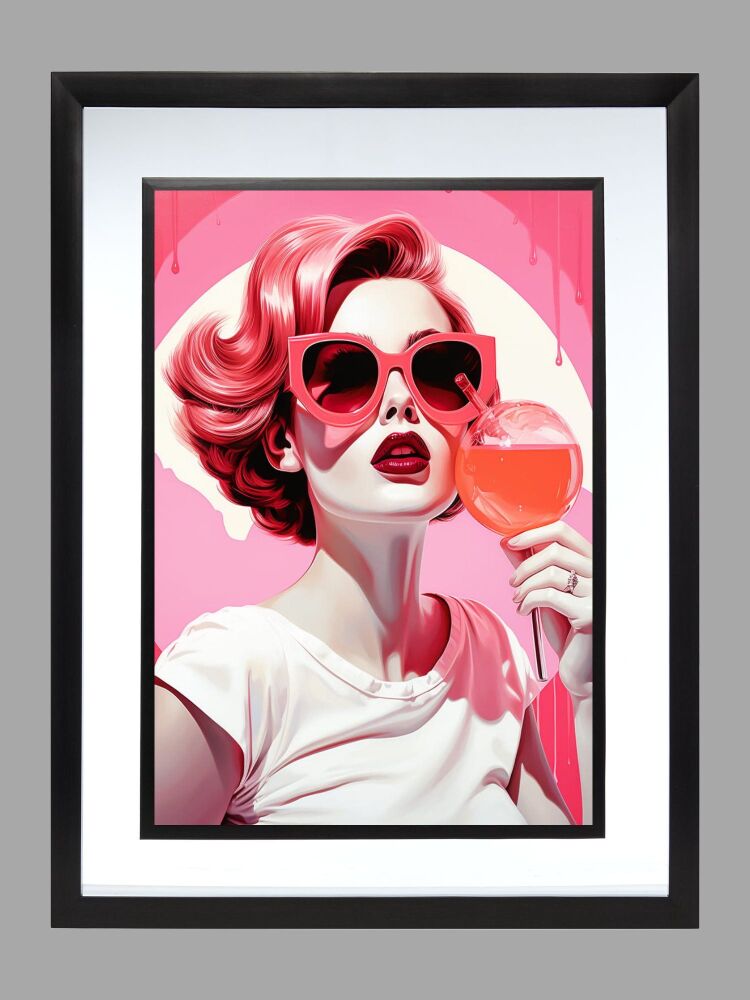 Lady In Sunglasses Poster Print