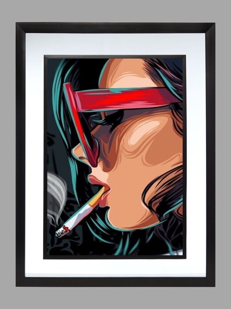 Lady In Sunglasses Poster Print