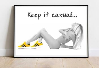 Football Casuals Keep It Casual Poster