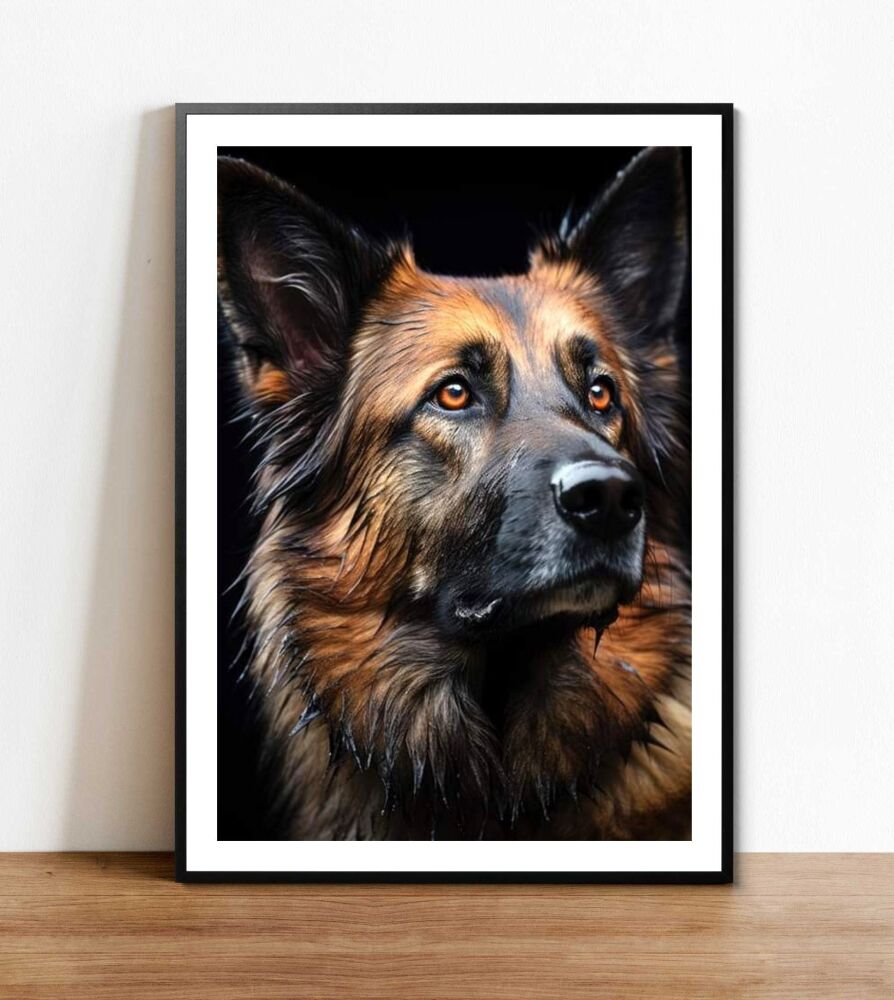 German Shepard Dog Poster
