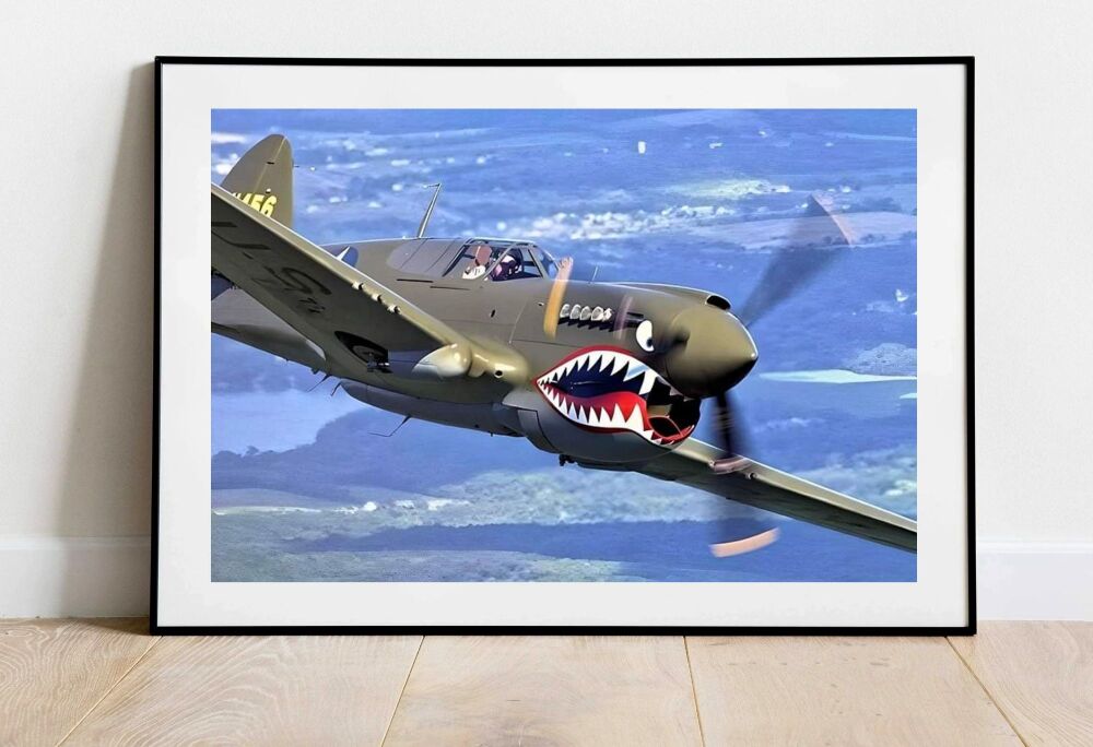 American Fighter Plane Poster