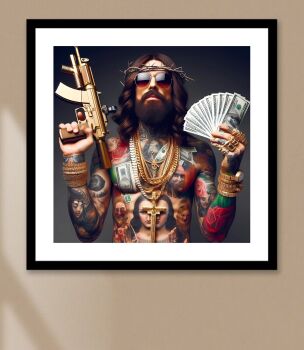 Gangster Jesus Poster