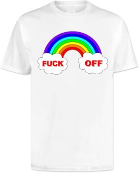 Rainbow Fuck Off T Shirt