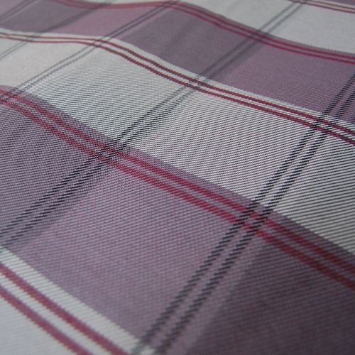 Mauve And Cream Check With Fr Treatment For Curtains Furnishings