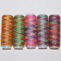 PACK OF 5 RAINBOW SEWING THREADS.