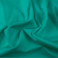 FINE PLAIN DYED POLY COTTON FOR DRESS MAKING, CRAFTS ETC, JADE.