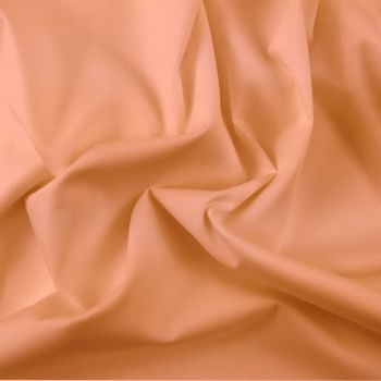 FINE PLAIN DYED POLY COTTON FOR DRESS MAKING, CRAFTS ETC, PEACH.