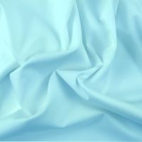 FINE PLAIN DYED POLY COTTON FOR DRESS MAKING, CRAFTS ETC, PALE BLUE.