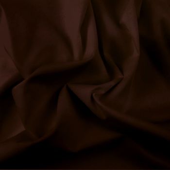 FINE PLAIN DYED POLY COTTON FOR DRESS MAKING, CRAFTS ETC, CHOCOLATE.