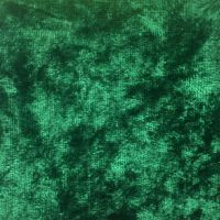 CRUSHED VELVET IN EMERALD FOR DRESS MAKING PROJECTS.