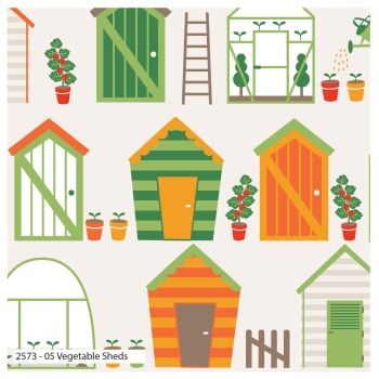 GARDEN SHED 100% COTTON BY THE COTTON CRAFT CO'.  