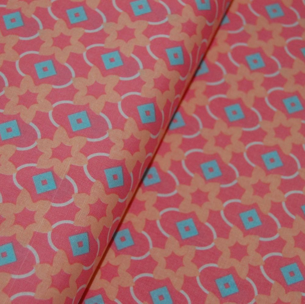 CLASSIC TILES PASTEL (STYLE 2) 100% COTTON BY THE COTTON CRAFT CO'.
