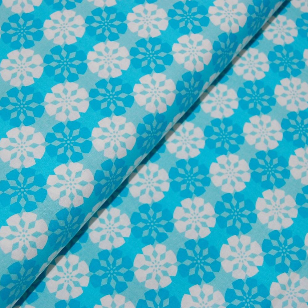CLASSIC TILES BLUE (STYLE 3) 100% COTTON BY THE COTTON CRAFT CO'.