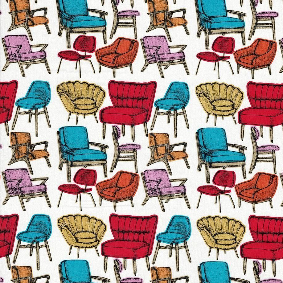 RETRO CHAIRS 100% COTTON BY THE COTTON CRAFT CO'.  