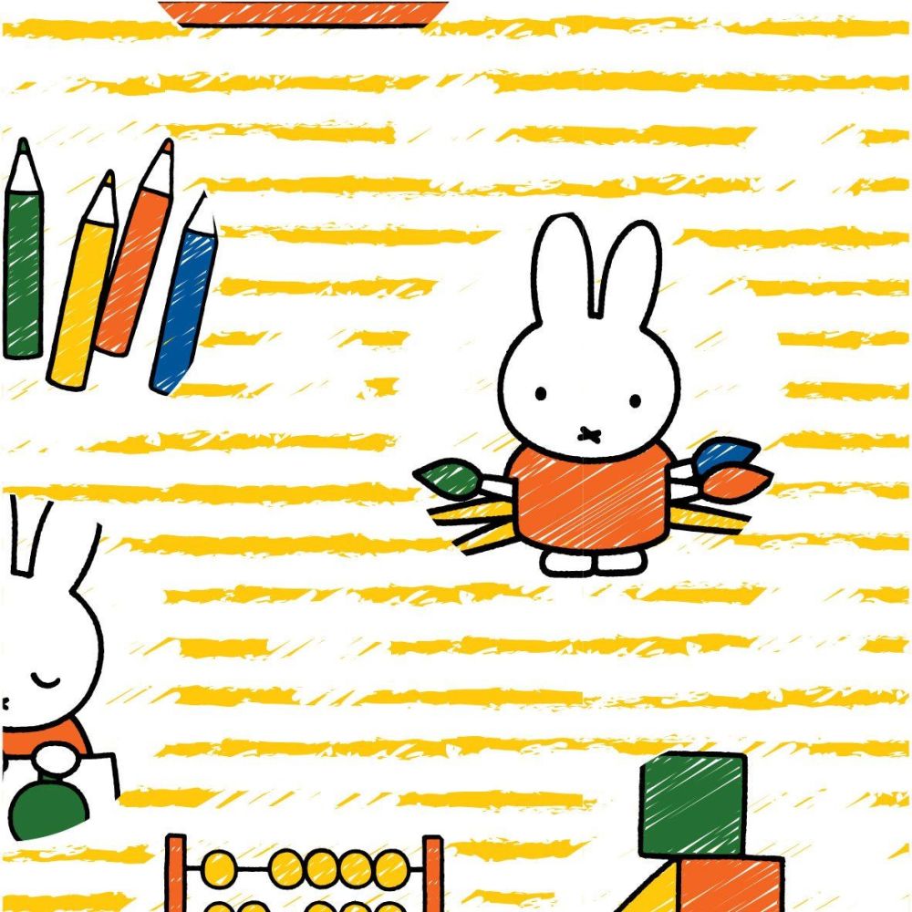 MIFFY DRAWING ON 100% COTTON BY THE COTTON CRAFT CO'.  