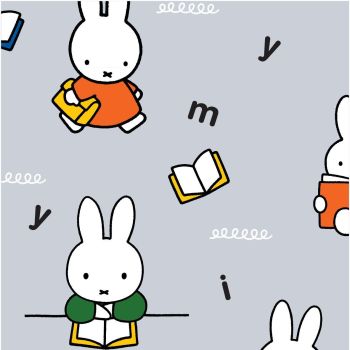 MIFFY LEARNING ON 100% COTTON BY THE COTTON CRAFT CO'.  