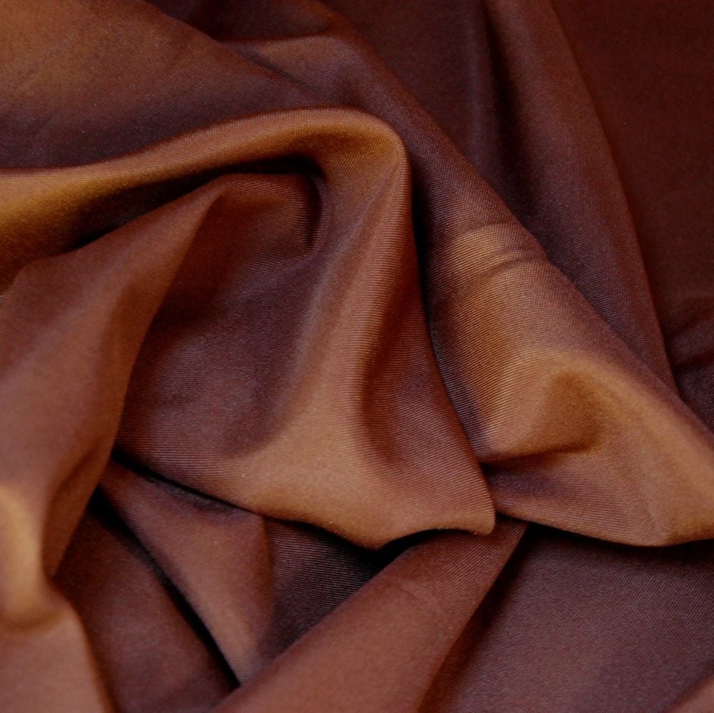 REDUCED TO CLEAR POLY COTTON FOR DRESS MAKING, CRAFTS ETC, CHOC BROWN.