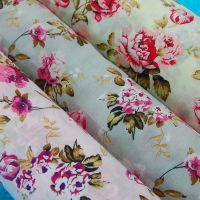 COTTON MIX, VINTAGE ROSE FLORAL, 3 COLOUR WAYS TO CHOOSE FROM.